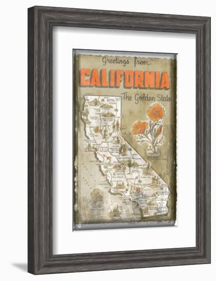 Greetings from California-null-Framed Giclee Print