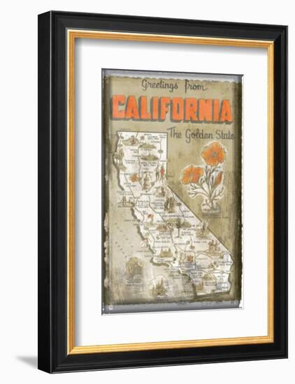 Greetings from California-null-Framed Giclee Print