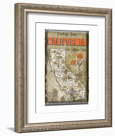 Greetings from California-null-Framed Art Print