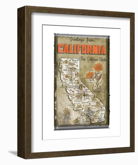 Greetings from California-null-Framed Art Print