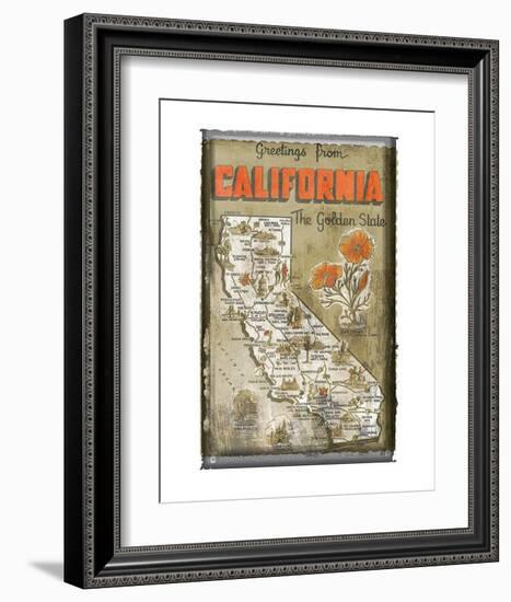 Greetings from California-null-Framed Art Print