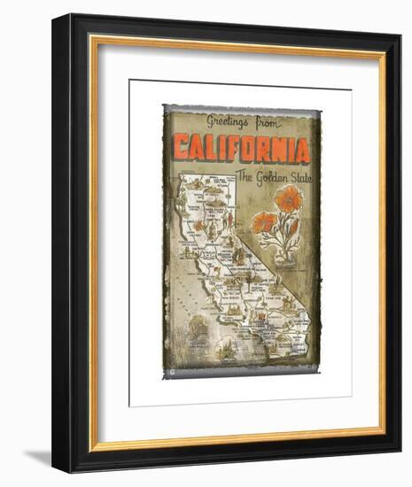 Greetings from California-null-Framed Art Print