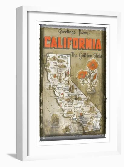 Greetings from California-null-Framed Art Print