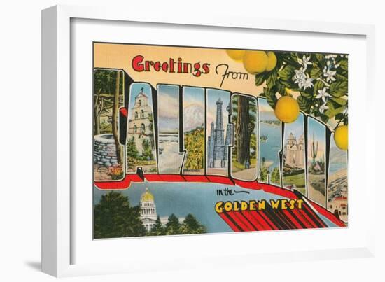 Greetings from California-null-Framed Art Print