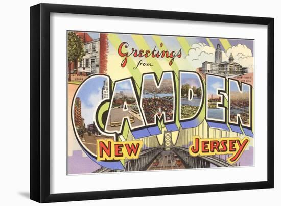 Greetings from Camden, New Jersey-null-Framed Art Print