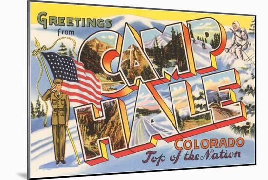 Greetings from Camp Hale, Colorado-null-Mounted Art Print
