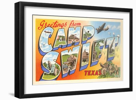 Greetings from Camp Swift, Texas-null-Framed Art Print