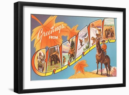 Greetings from Canada-null-Framed Art Print