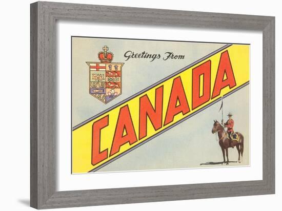 Greetings from Canada-null-Framed Art Print