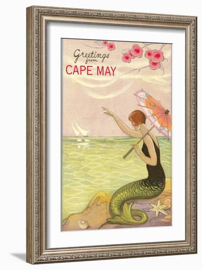 Greetings from Cape May, New Jersey-null-Framed Art Print