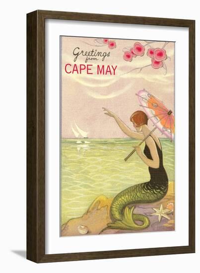 Greetings from Cape May, New Jersey-null-Framed Art Print