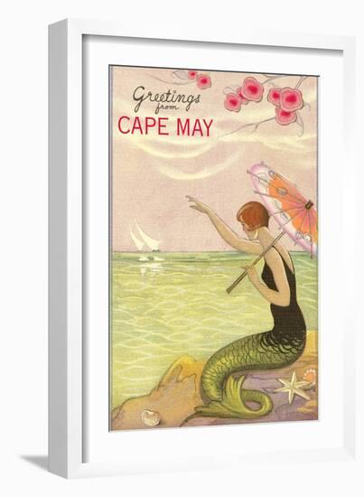 Greetings from Cape May, New Jersey-null-Framed Art Print