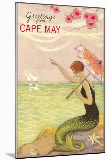 Greetings from Cape May, New Jersey-null-Mounted Art Print