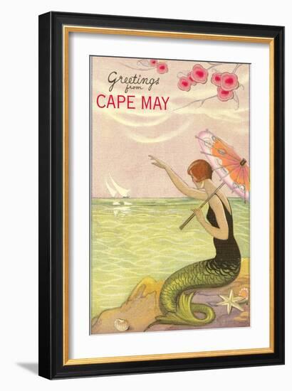 Greetings from Cape May, New Jersey-null-Framed Art Print