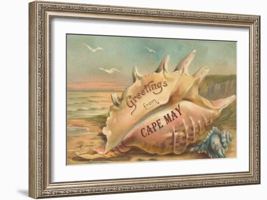 Greetings from Cape May, New Jersey-null-Framed Art Print