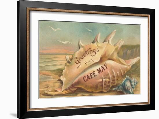 Greetings from Cape May, New Jersey-null-Framed Art Print