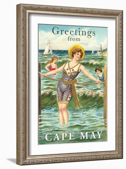 Greetings from Cape May, New Jersey-null-Framed Art Print