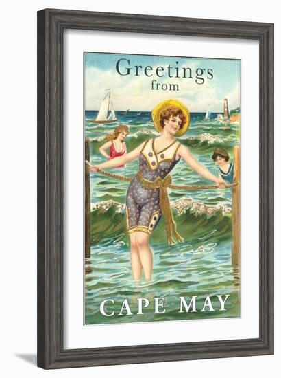 Greetings from Cape May, New Jersey-null-Framed Art Print