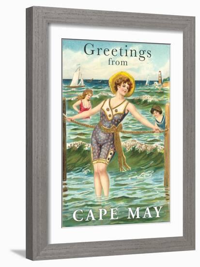 Greetings from Cape May, New Jersey-null-Framed Art Print