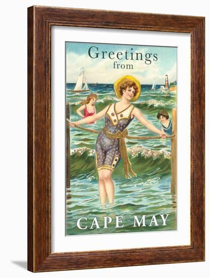 Greetings from Cape May, New Jersey-null-Framed Art Print