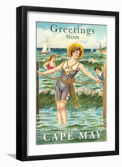 Greetings from Cape May, New Jersey-null-Framed Art Print