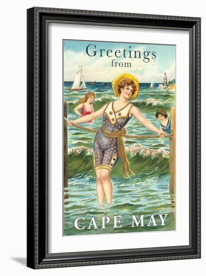 Greetings from Cape May, New Jersey-null-Framed Art Print