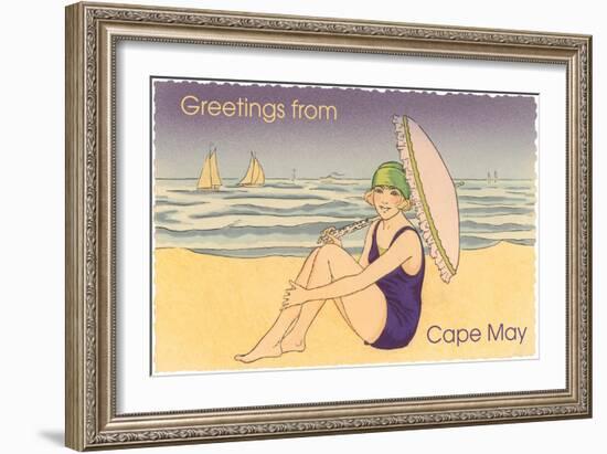 Greetings from Cape May, New Jersey-null-Framed Art Print