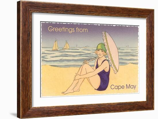 Greetings from Cape May, New Jersey-null-Framed Art Print