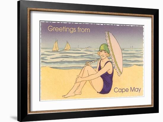 Greetings from Cape May, New Jersey-null-Framed Art Print