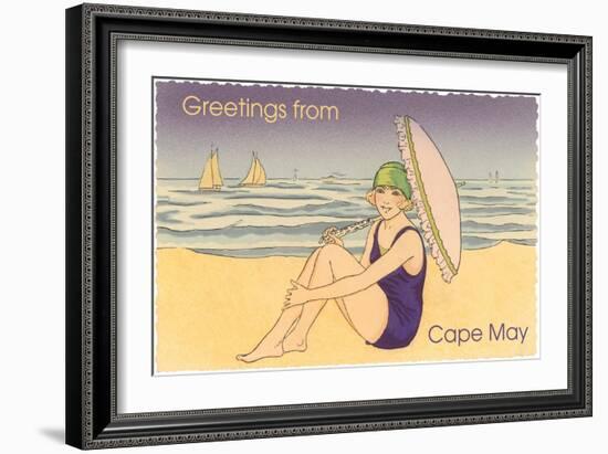 Greetings from Cape May, New Jersey-null-Framed Art Print