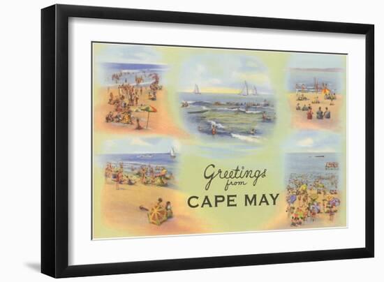 Greetings from Cape May, New Jersey-null-Framed Art Print