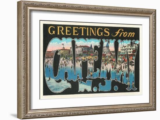 Greetings from Cape May, New Jersey-null-Framed Art Print