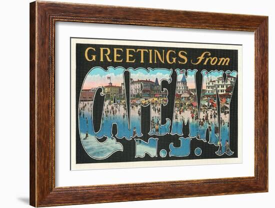 Greetings from Cape May, New Jersey-null-Framed Art Print