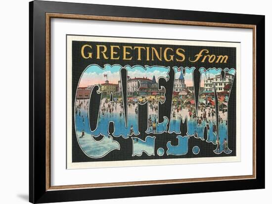 Greetings from Cape May, New Jersey-null-Framed Art Print