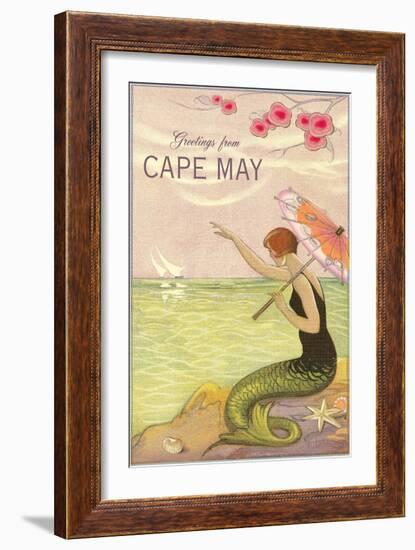 Greetings from Cape May-null-Framed Art Print