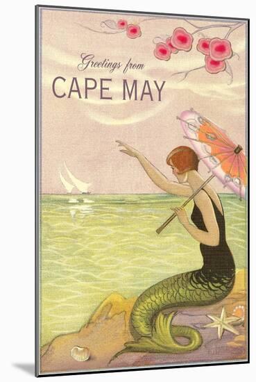 Greetings from Cape May-null-Mounted Art Print