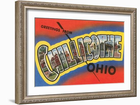 Greetings from Chillicothe, Ohio-null-Framed Art Print