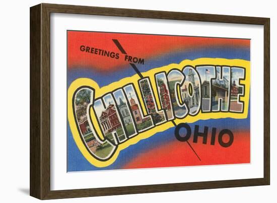 Greetings from Chillicothe, Ohio-null-Framed Art Print