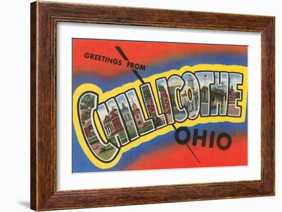 Greetings from Chillicothe, Ohio-null-Framed Art Print