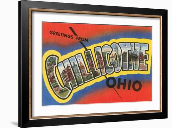 Greetings from Chillicothe, Ohio-null-Framed Art Print