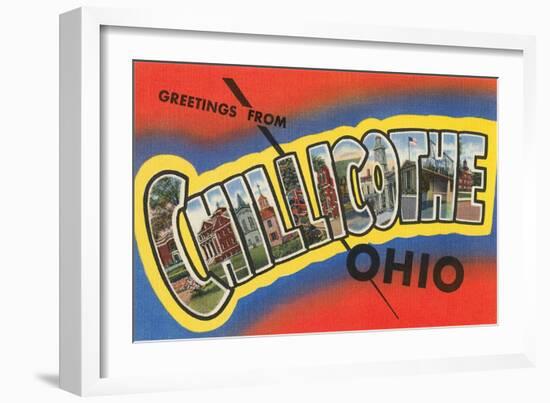 Greetings from Chillicothe, Ohio-null-Framed Art Print