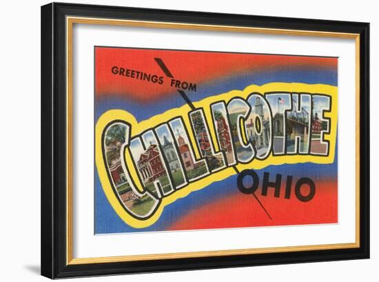 Greetings from Chillicothe, Ohio-null-Framed Art Print