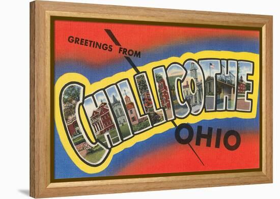Greetings from Chillicothe, Ohio-null-Framed Stretched Canvas