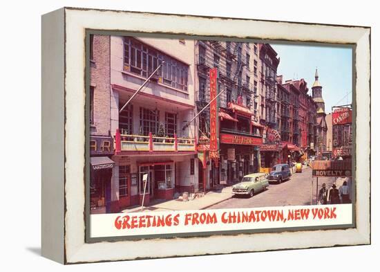 Greetings from Chinatown, New York-null-Framed Stretched Canvas