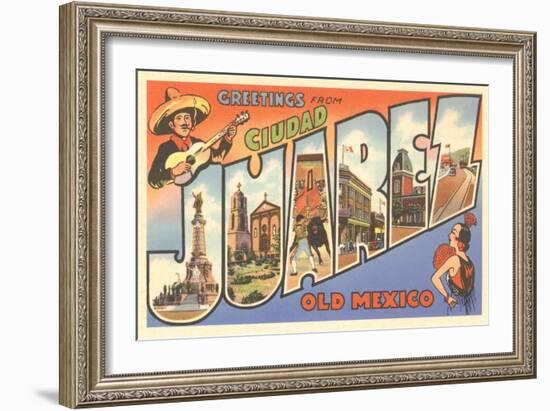 Greetings from Ciudad Juarez, Mexico-null-Framed Art Print