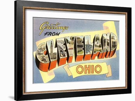 Greetings from Cleveland,Ohio-null-Framed Art Print