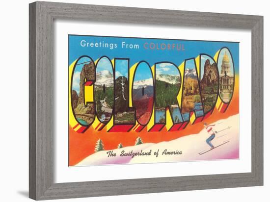 Greetings from Colorado-null-Framed Art Print