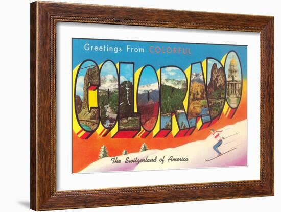 Greetings from Colorado-null-Framed Art Print