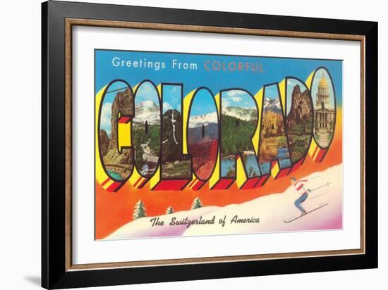 Greetings from Colorado-null-Framed Art Print