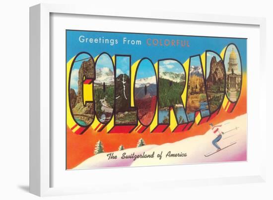 Greetings from Colorado-null-Framed Art Print